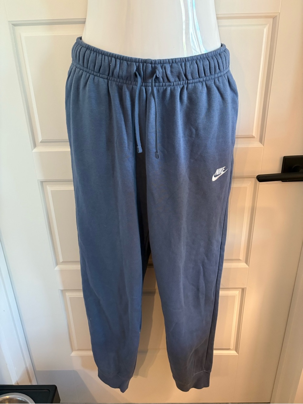 Nike Navy Blue Sweatpants with Black Swoosh Tag
